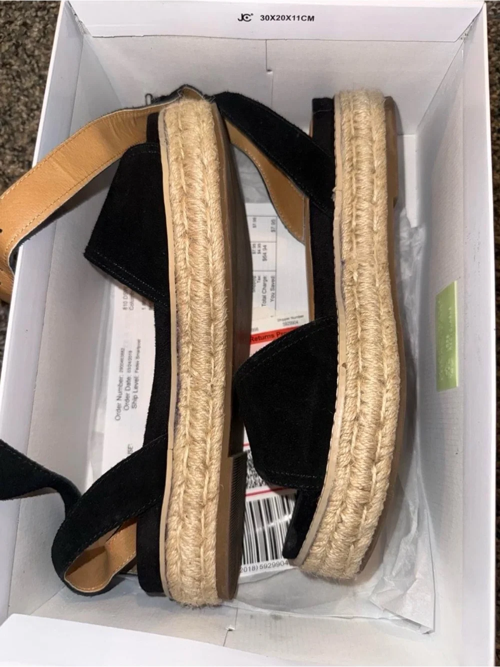 Steve Madden Black Suede Ankle-Strap Espadrilles